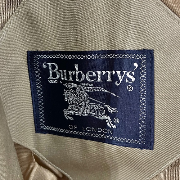 Vintage Burberrys of London Trench Coat Wool Liner Nova Check UK 10 Petite - Picture 6 of 12